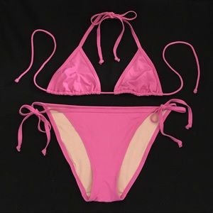 VICTORIA SECRET Pink 👙string bikini.  NWOT.  Sz S
